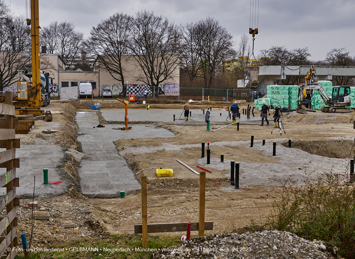 24.02.2023 -  Baustelle Haus für Kinder in Neupelach Quiddestraße 3